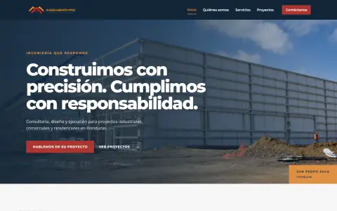 Homepage of Inversiones Paz