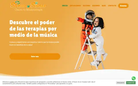 Homepage of Sonar y Sanar / Neuromusicoterapia